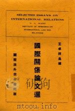国际关系论文选   1934  PDF电子版封面    王卓然主编 