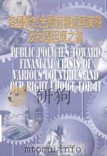各国对于金融危机处理策略及我国因应之道 1999 PDF电子版封面 9799570255316 行政院研究发展考核委员会编