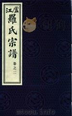 卢江罗氏宗谱  卷2（ PDF版）