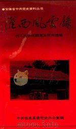 安徽省中共党史资料丛书 淮西风云录 1992 PDF电子版封面 7212007900 中共临泉县委党史办公室编