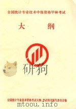 全国统计专业技术中级资格甲种考试大纲 PDF电子版封面 全国统计专业技术资格考试大纲,考试用书编写委员会编