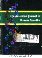 The American Journal of Human Genetics     PDF电子版封面     