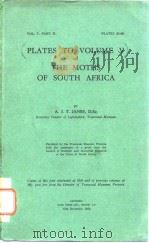 (PLATES TO VOLUME V)OF THE MOTHS OF SOUTH AFRICA PDF电子版封面 A.J.T.JANSE,D.Sc.