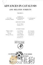 Adfvances in catalysis & related subjects.Vol.10.Ed.by D.D.Elet & others.1958. PDF电子版封面