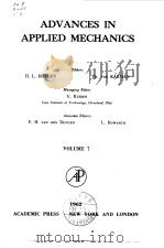 Advances in Applied Mechanics Vol.7.1962. PDF电子版封面