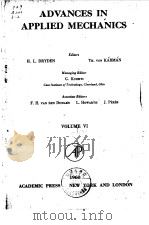 ADVANCES IN APPLIED MECHANICS VOLUME VI PDF电子版封面