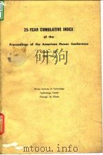 American Power Conference.Proceedings.1963.     PDF电子版封面     