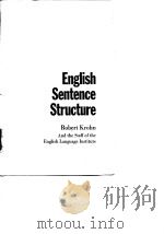 An Intensive Course in English English Language Institute English Sentence Structure Robert Krohn PDF电子版封面