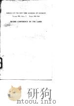 Annals of The New York Academy of Sciences Vol.168.Arta.. Pages 383-720 Second Conference on The Las     PDF电子版封面     