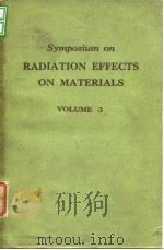 ASTM.Symposium on Radiation effects on materiels.V.3.1958. PDF电子版封面
