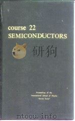 course 22 SEMICONDUCTORS PDF电子版封面