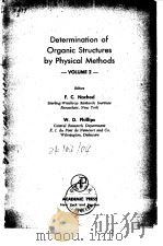Determination of organic structures by physical methods.Vol.2.1962. PDF电子版封面