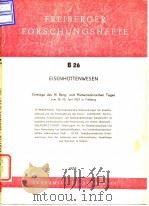 Eisenhuttenwesen（Stahlkerzeu-gung）;Vortrage des IX.Berg-und Huttenmannischen Tages 13-15.Juni 1957 i     PDF电子版封面     