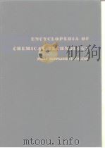 ENCYCLOPEDIA OF CHEMICAL TECHNOLOGY FIRST SUPPLEMENT VOLUME PDF电子版封面