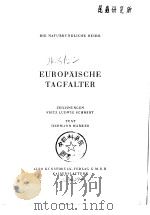EUROPAISCHE TAGFALTER PDF电子版封面