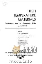 High temperature materials.1959. PDF电子版封面
