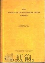 Institute of Electrical and Electronics Engineers.9th Scintillation and Semiconductor Counter Sympos（ PDF版）