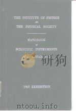 Institute of Physics and the Physical Society.Handbook of scientific instruments and apparatus.1962. PDF电子版封面