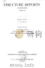 International Union of Crystallography.Structure reports for 1945-1946.1953. PDF电子版封面