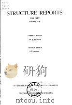 International Union of Crystallography.Struoture reports for 1967.V.32B.1975. PDF电子版封面