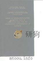 International Union of Pure & Applied Chemistry  Tables of spectrophotometric determination of eleme     PDF电子版封面     