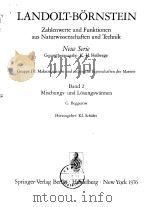LANDOLT-BORNSTEIN Volume 2 PDF电子版封面