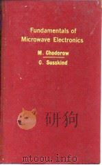 M.Chodorow & C.Susskind Fundamentals of Microwave Electronics     PDF电子版封面     