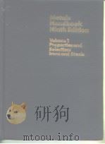 Metals Handbook Ninth Edition Volumel Properties and selection:Irons and steels PDF电子版封面