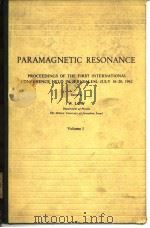 Paramagnetic Resonance Vol.1-2 1963. PDF电子版封面