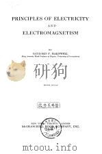 PRINCIPLES OF ELECTRICITY AND ELECTROMAGNETISM PDF电子版封面