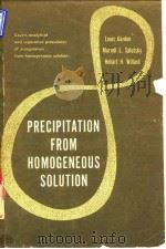 Precipitation from homogereous solution.1959. PDF电子版封面