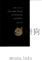 Quantum Theory of Molecules and Solids VOLUME 2 PDF电子版封面