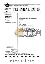 Society of Manufacturing Engineers. Selected papers from the SME Conference.v.6.1971. PDF电子版封面