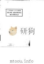 Sound Absorbing Materials C.Zwikker & C.W.Kosten PDF电子版封面