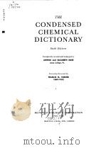 The condensed chemical dictionary.1961.     PDF电子版封面     