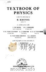 Textbook of Physics R.Kdronig 1954. PDF电子版封面
