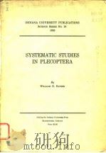 SYSTEMATIC STUDIES IN PLECOPTERA PDF电子版封面 WILLIAM E.RICKER