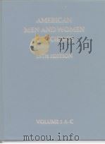 AMERICAN MEN AND WOMEN OF SCIENCE 13TH EDITION Volume 1、2、3、4、5、6 PDF电子版封面