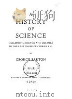 A HISTORY OF SCIENCE     PDF电子版封面     