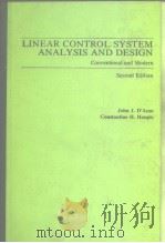 LINEAR CONTROL SYSTEM ANALYSIS AND DESIGN PDF电子版封面 0070161836