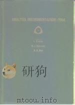 Analysis instrumentation. PDF电子版封面