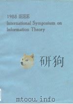 1988 Ieee International Symposium on Information Theory PDF电子版封面