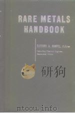 RARE METALS HANDBOOK PDF电子版封面