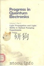 LIGHT PROPAGATION AND LIGHT SHIFTS IN OPTICAL PUMPING EXPERIMENTS PDF电子版封面