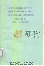 Proceedings of the 27th international geological congress.vol.18:Remoth sensing.1984 PDF电子版封面