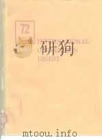 1972 IEEE INTERNATIONAL CONVENTION DIGEST     PDF电子版封面     
