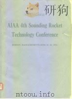 Proceedings AIAA 4TH sounding rocket technology conference.1976. PDF电子版封面