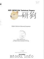 1978WESCON technical papers.v.22. PDF电子版封面