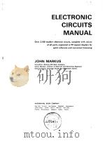 Electronic circuits manual PDF电子版封面