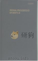 Signal Processing of HDTV.Ⅱ PDF电子版封面